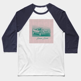 Mazda Miata / 90s Style Aesthetic Art Print Baseball T-Shirt